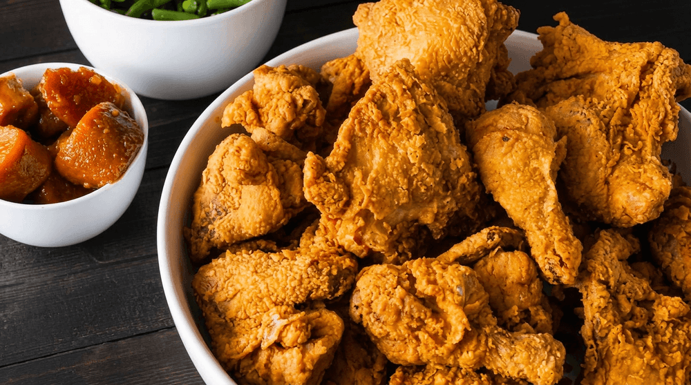 20pc Chicken (Legs & Thighs) + 2 Large Sides + 4 Cornbread