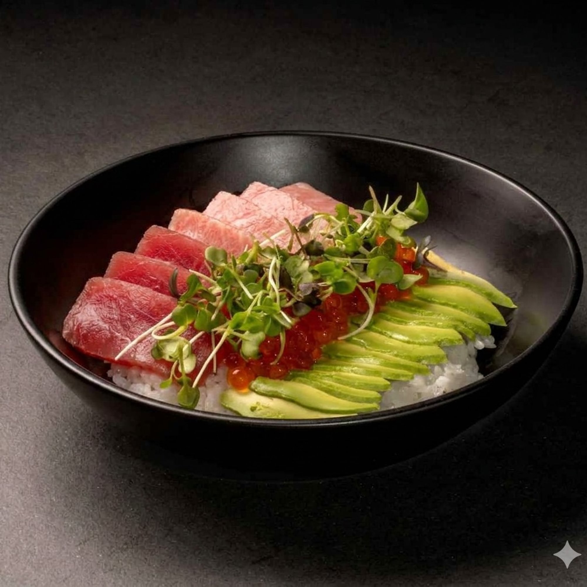 Bluefin Tuna Ikura Avocado Donburi