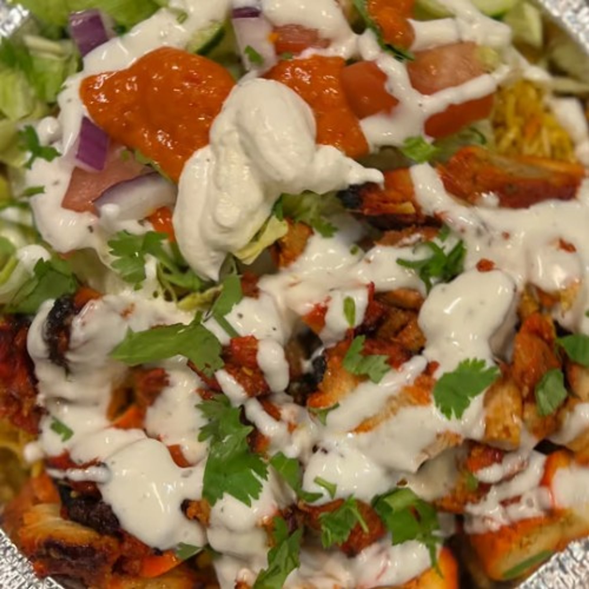 Over Rice: Chicken & Lamb