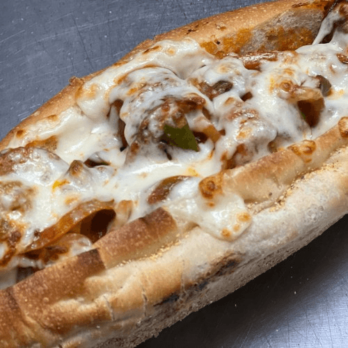 LARGE SAUSAGE, ONION & PEPPER PARM SUB