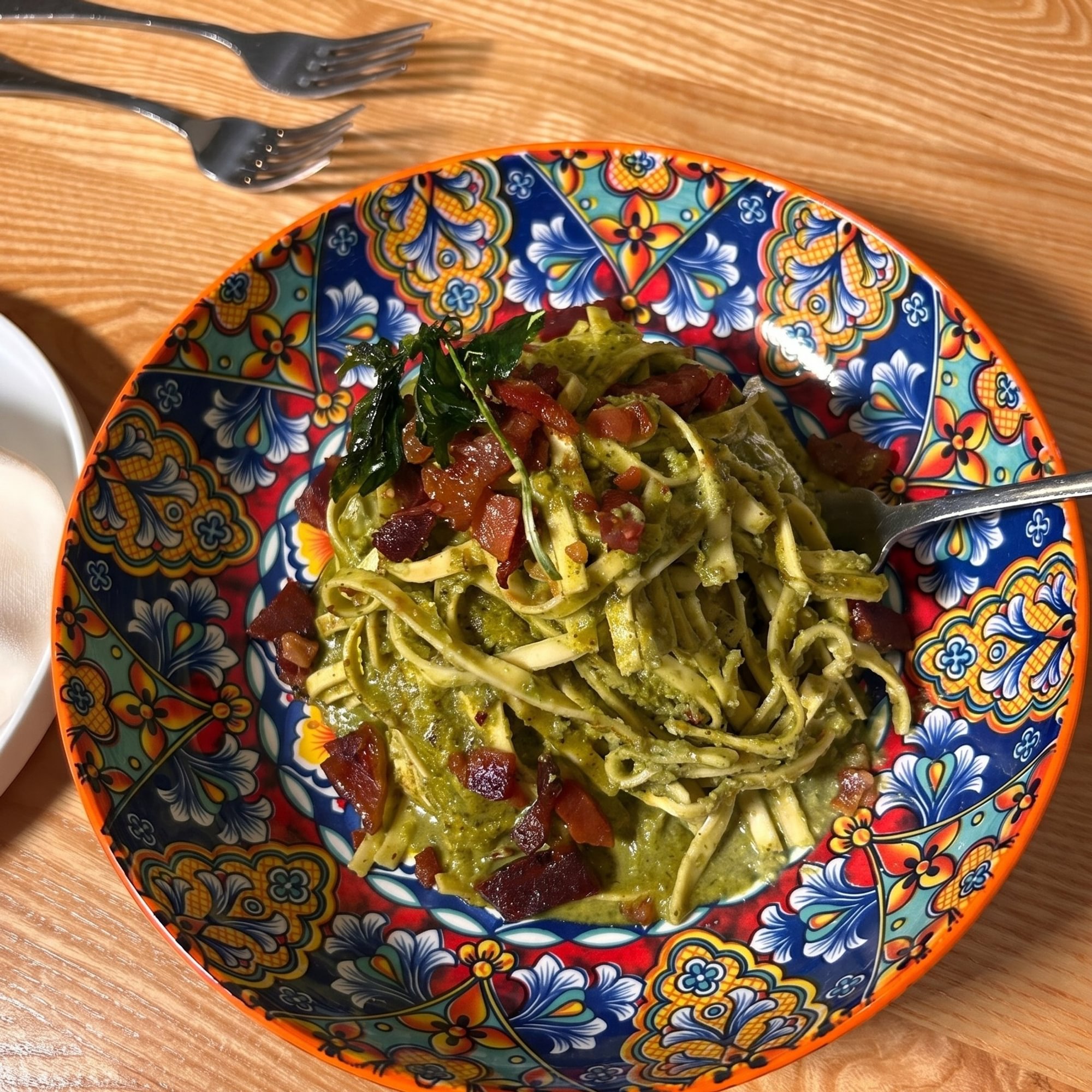 Fettuccine Pistacchio & Guanciale