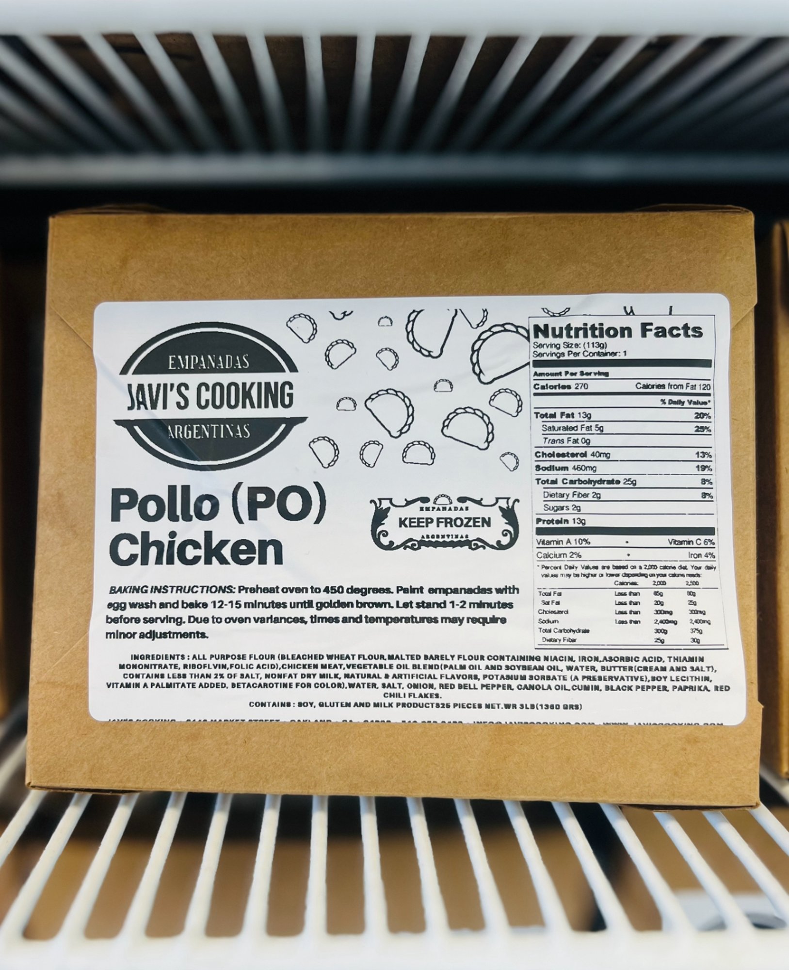 POLLO PO (4pack) frozen empanadas