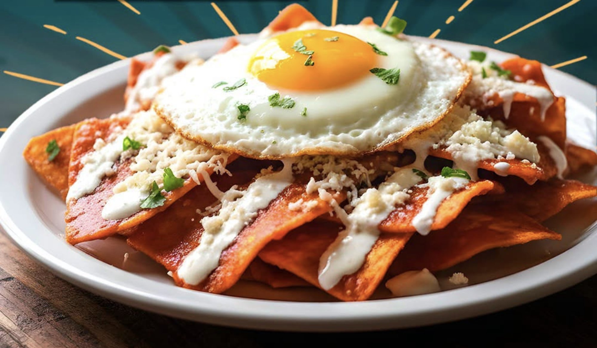 Red Chilaquiles No Carne