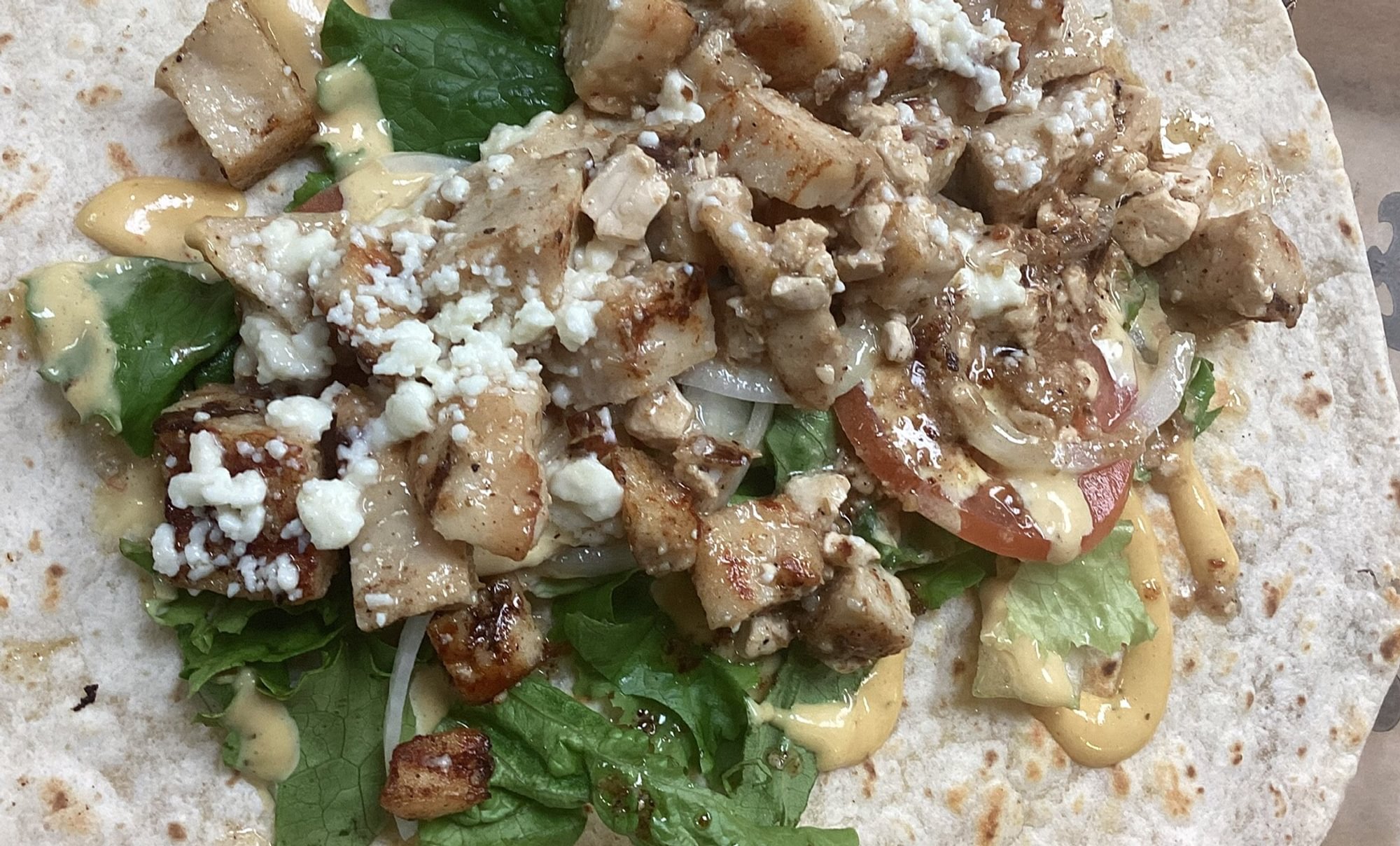 Greek Chicken Wrap