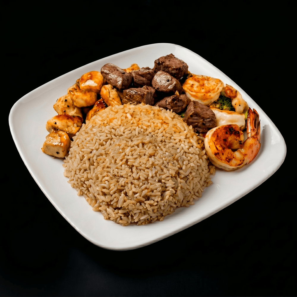 30. Steak, Chicken and Shrimp Hibachi Combo Special
