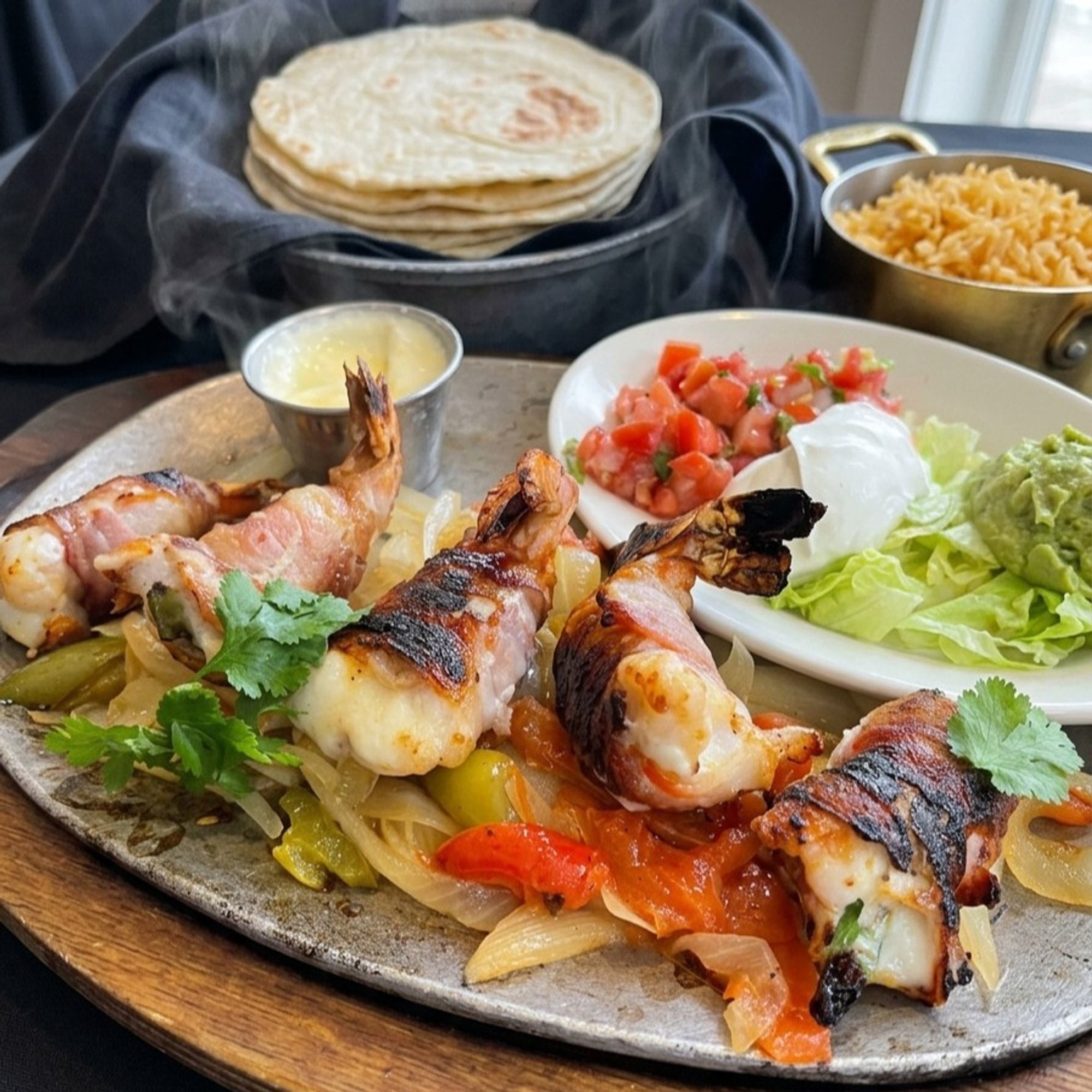 Camarones Brochette Fajita