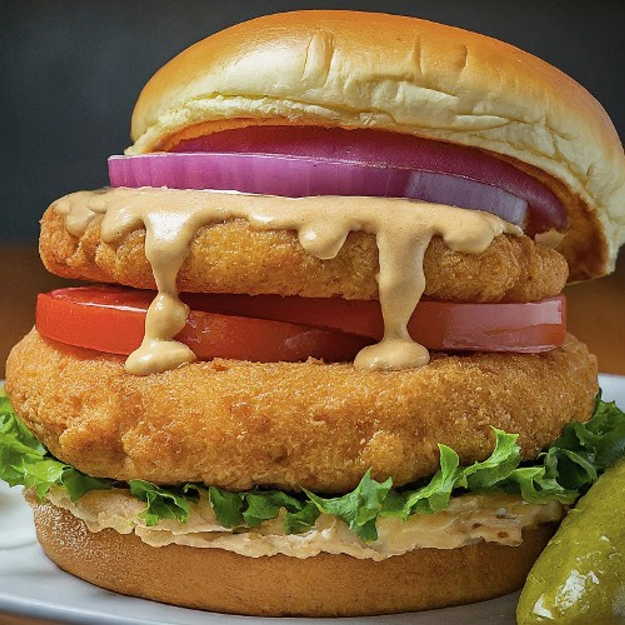 Swai Fish Burger (similar to catfish)