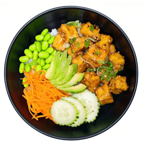 Ginger Tofu Poke Bowl