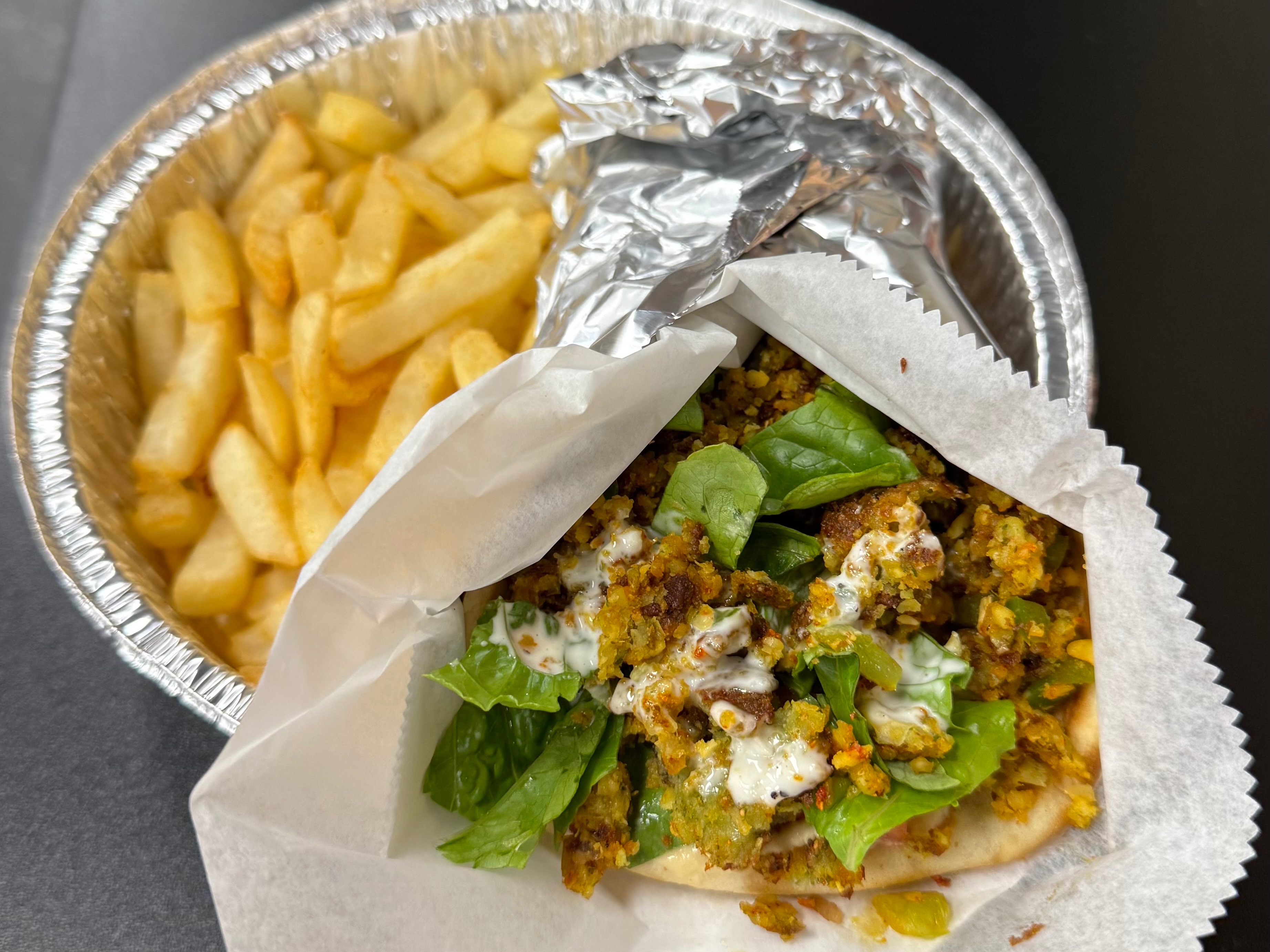 Falafel Pita & Fries