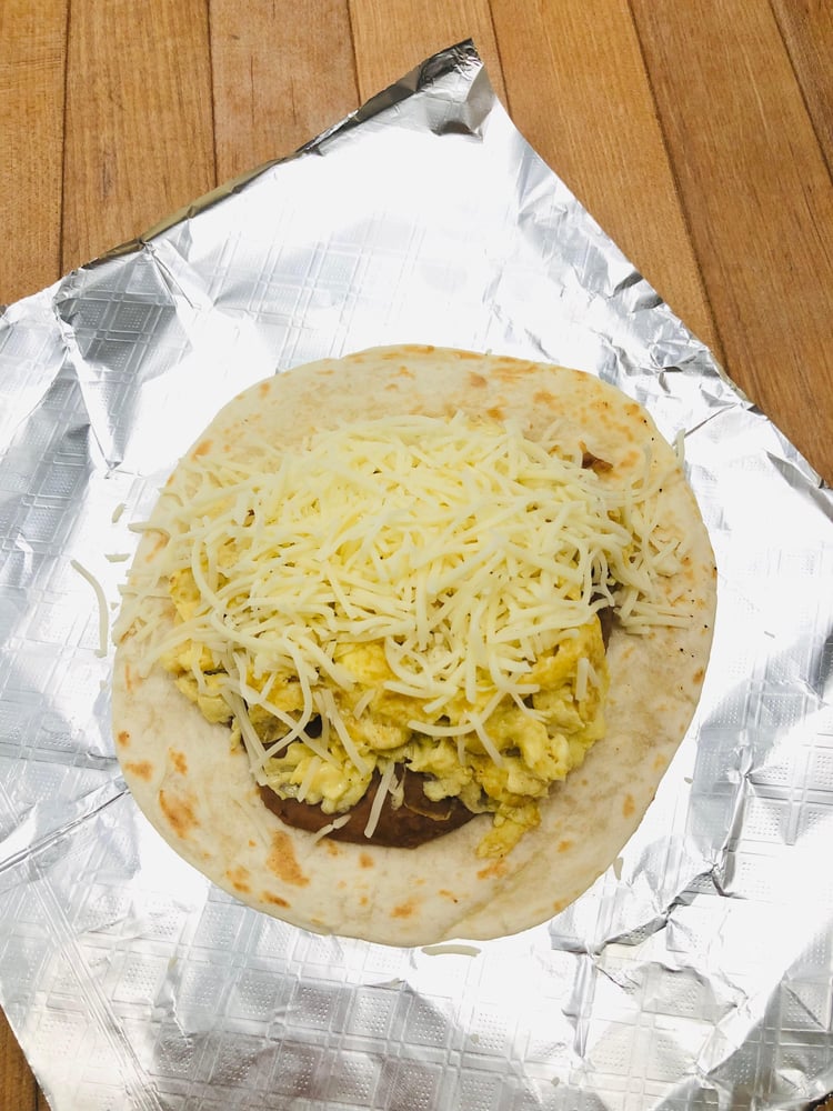 Egg, Bean Cheese