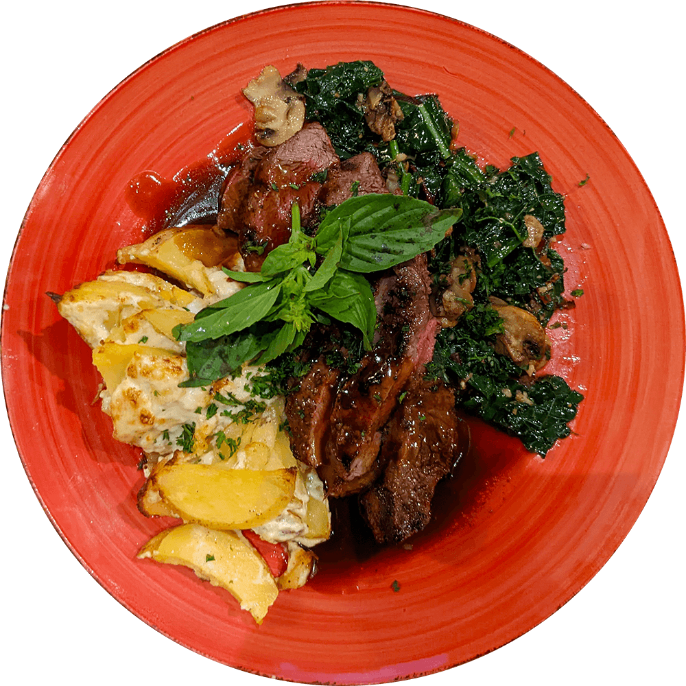 Marinated and Grilled Flat Iron Steak
