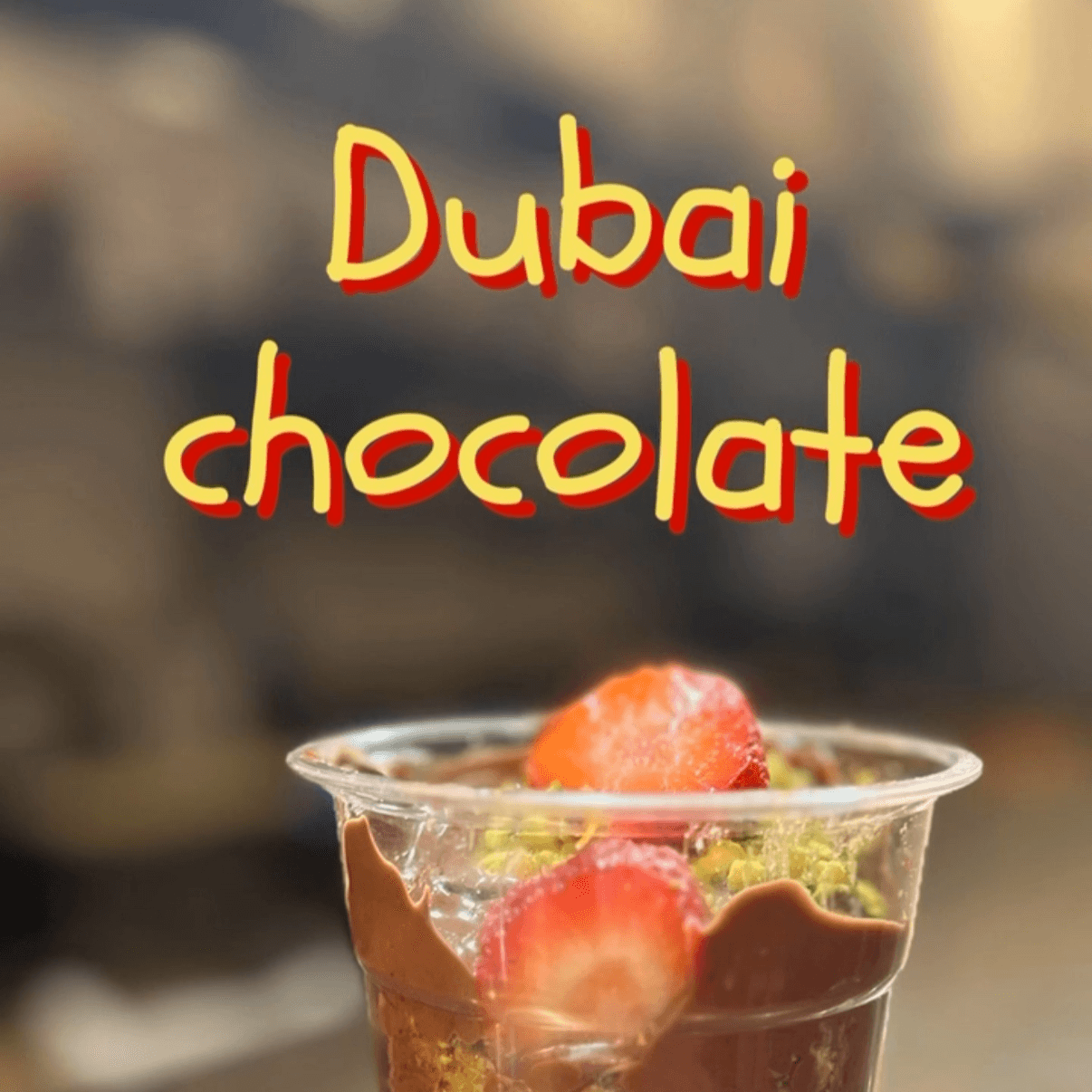 Dubai Chocolate Cheesecake cup
