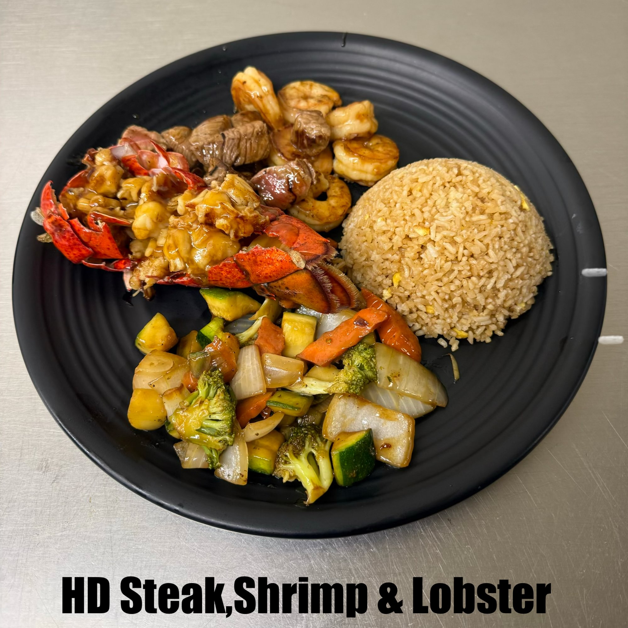 HD21. Hibachi Steak, Shrimp, & Lobster