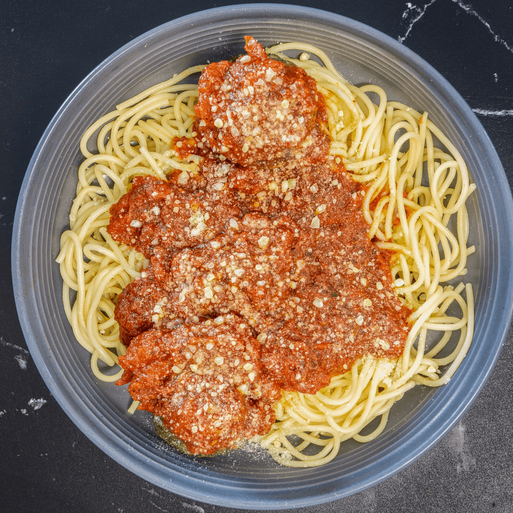Spaghetti with Homemade Meatballs