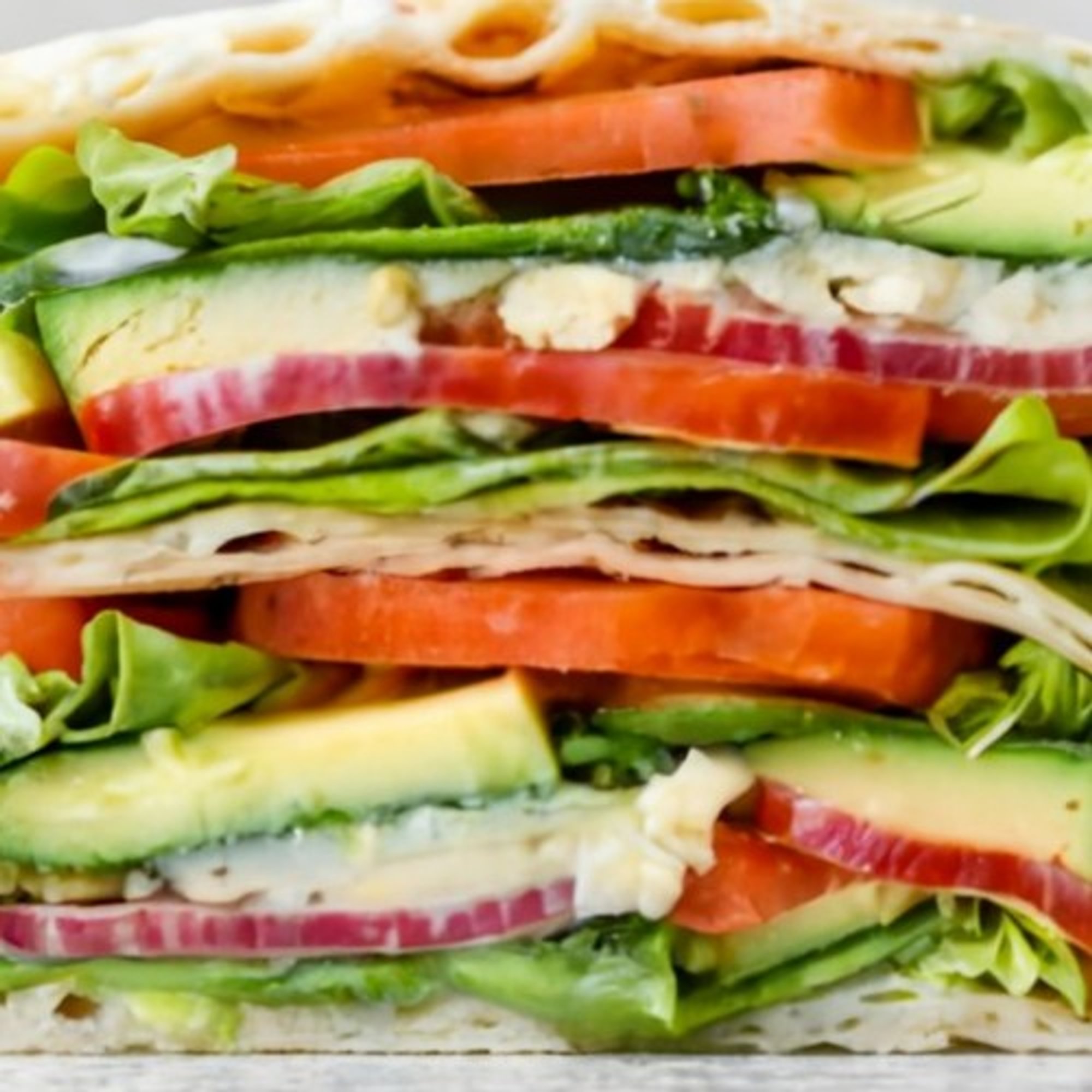 Veggie Omelette Sandwich