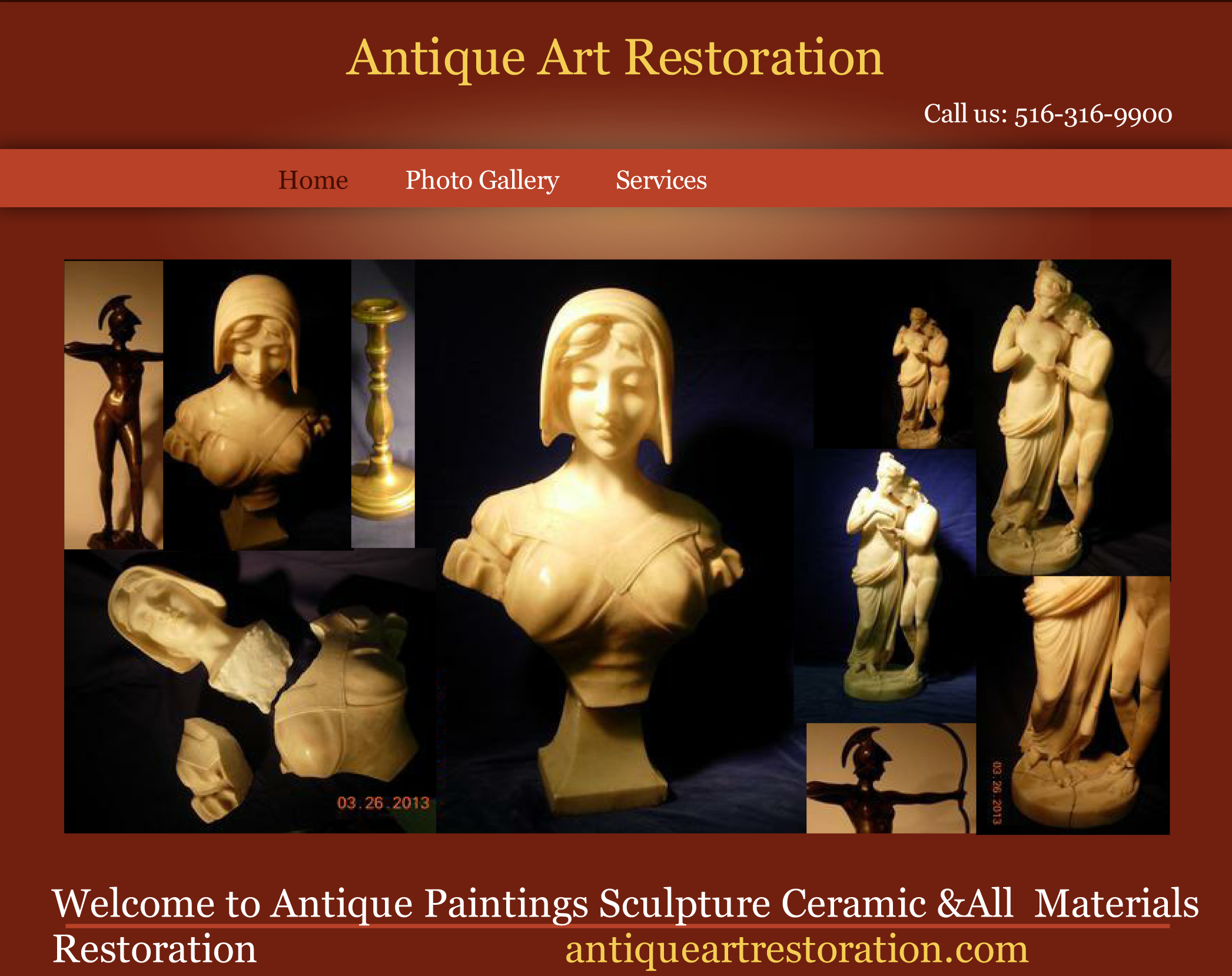 Antique Paintings Sculpture Ceramic and All Materials Restorations Photo