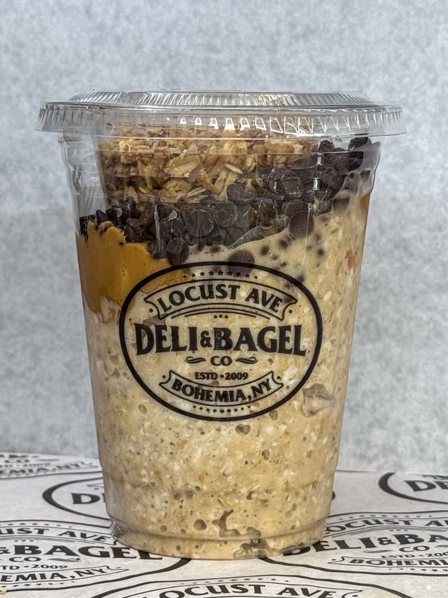 Over night oats (peanut butter chocolate chip)