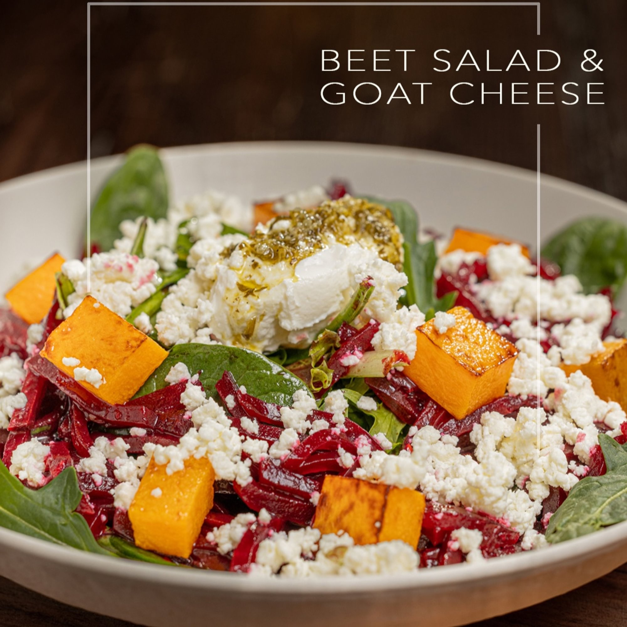 Beet Salad with Goat Cheese Ⓥ