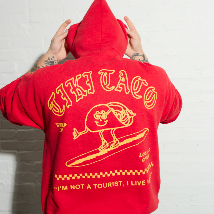 RED SURFER SWEATSHIRT