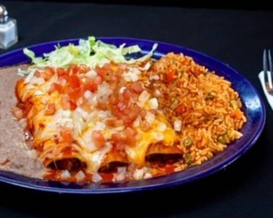 Lunch Enchiladas plate 