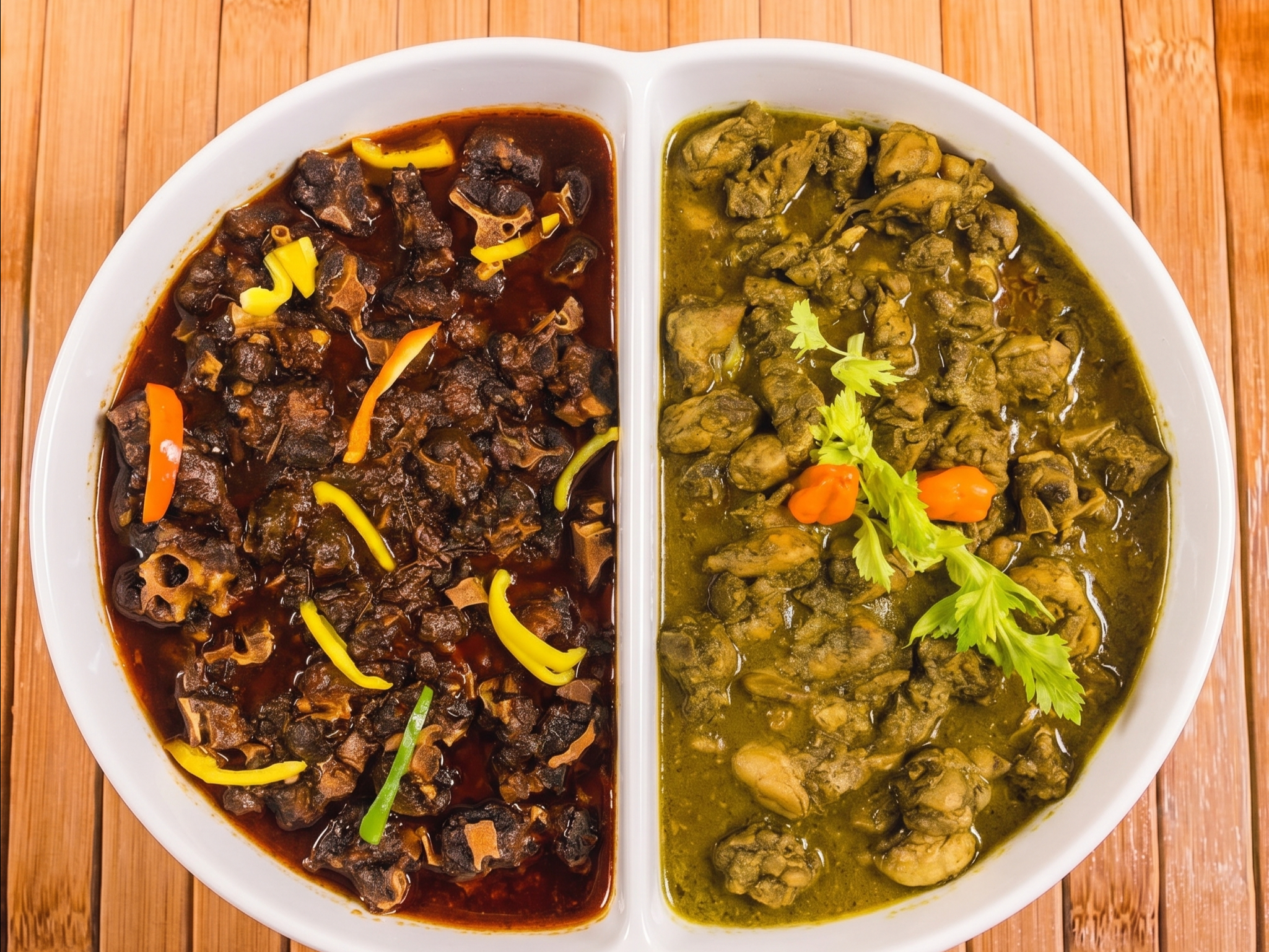 Oxtails & Curry Goat - Combo Meal