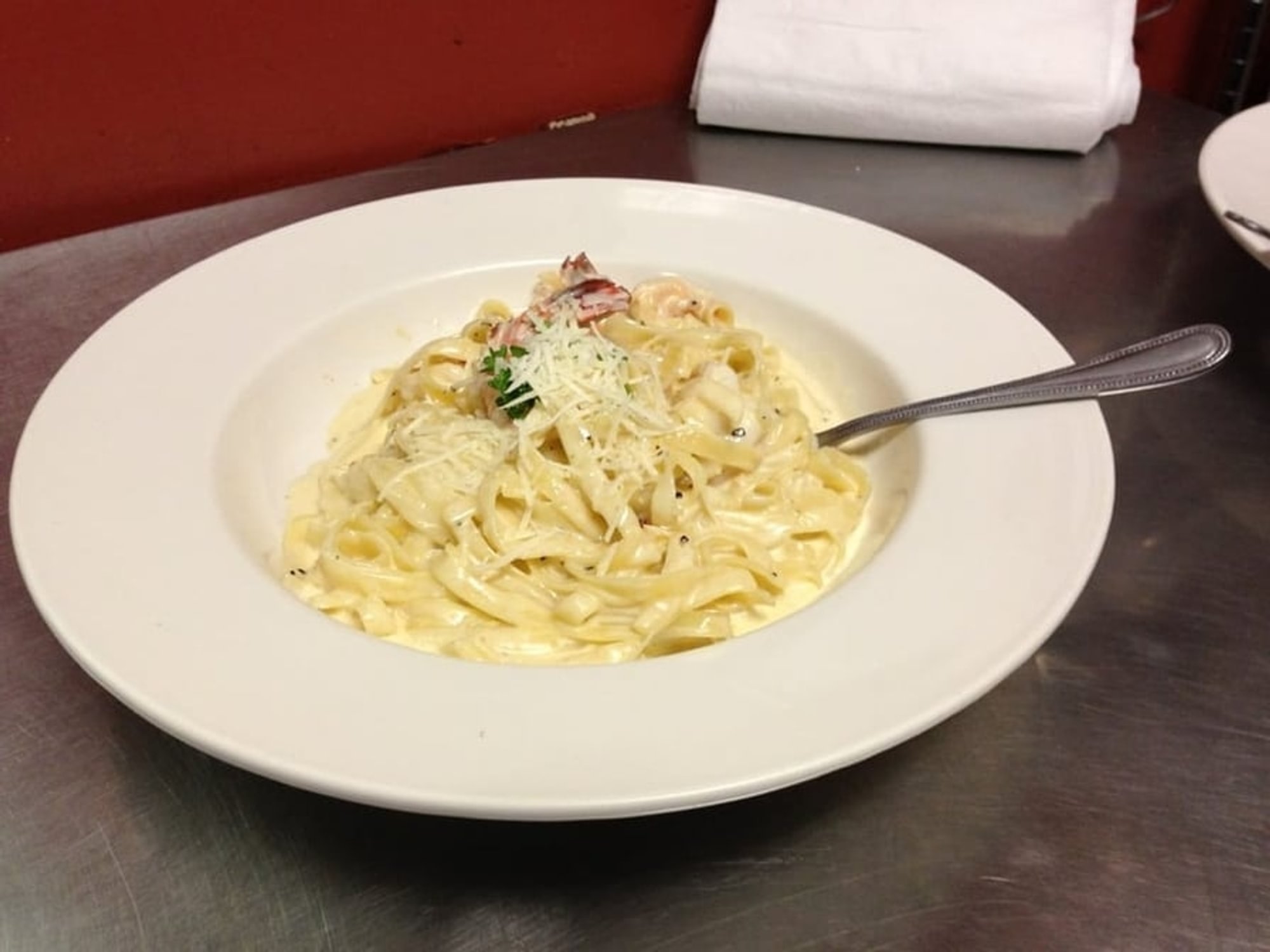 Chicken fettuccine Alfredo