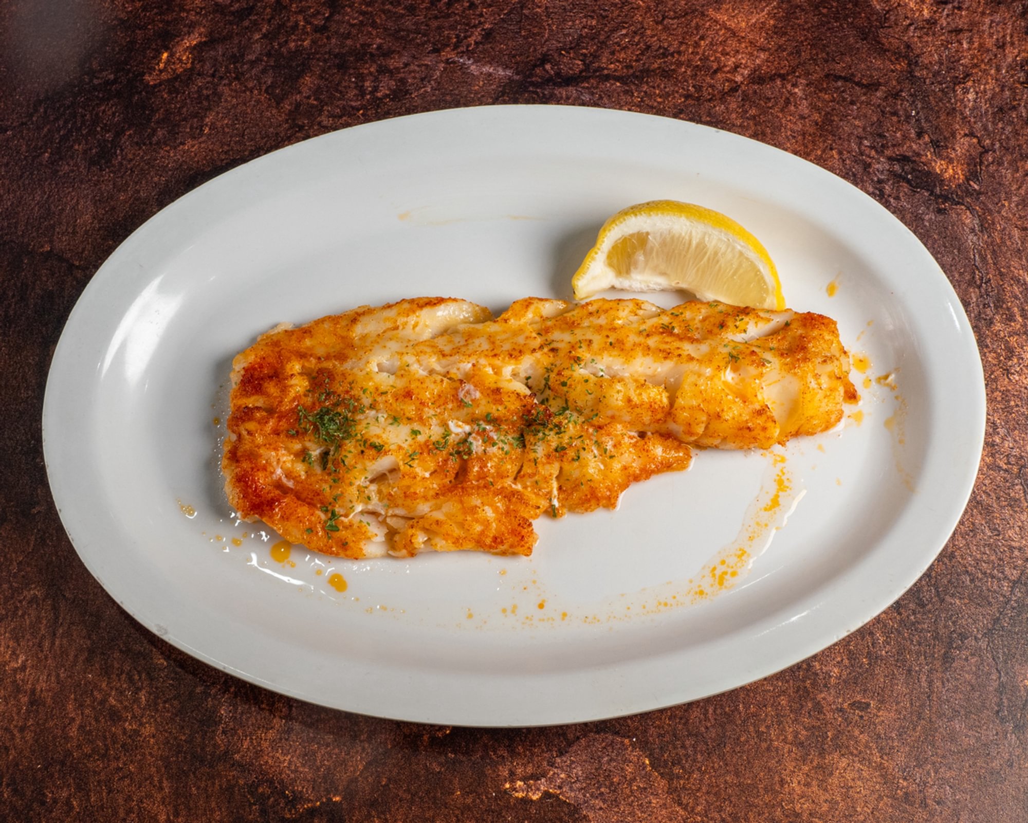 Broiled Haddock in Butter Lemon Sauce