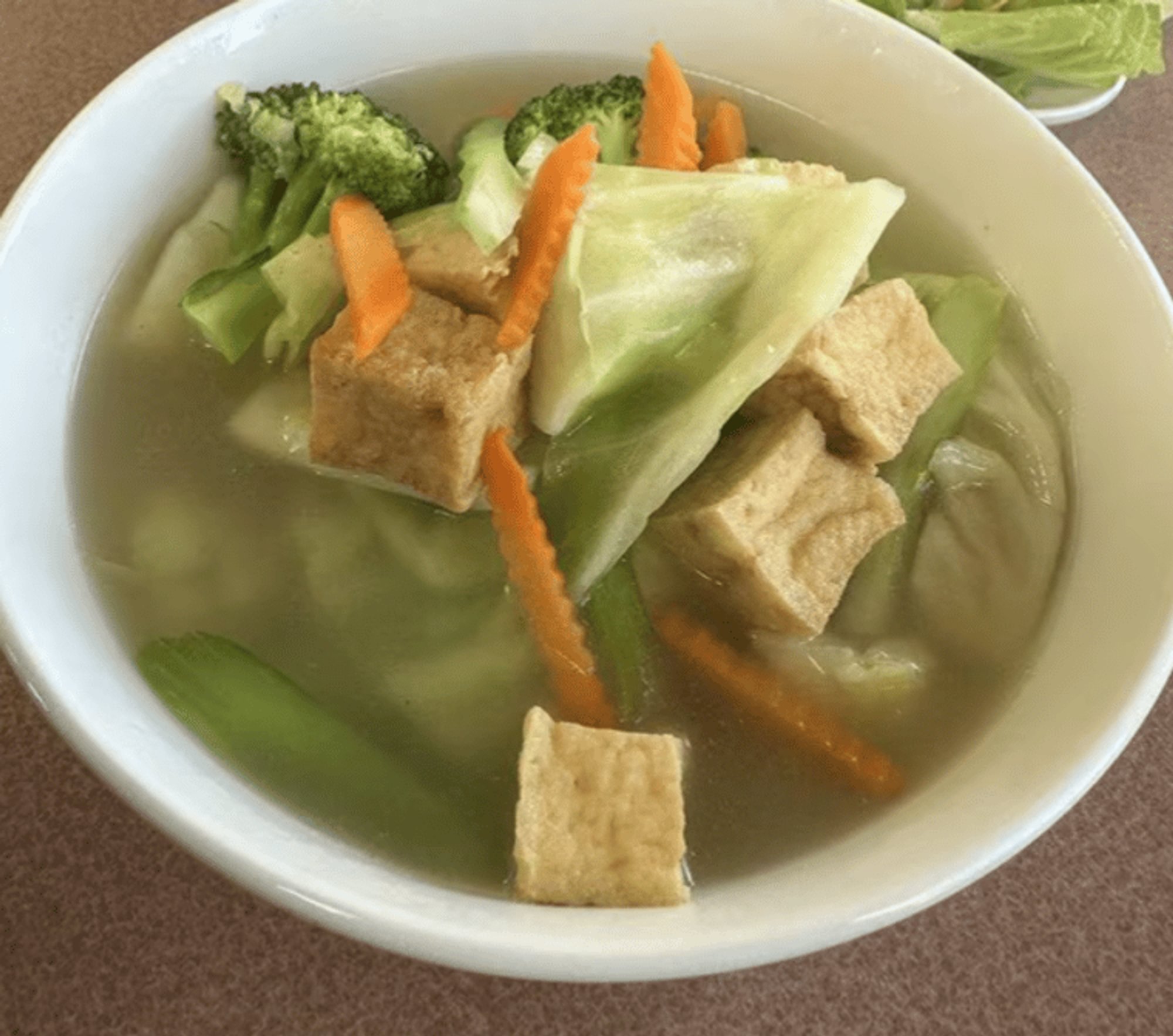 #41 Vegetarian Rice / Egg Noodle Soup