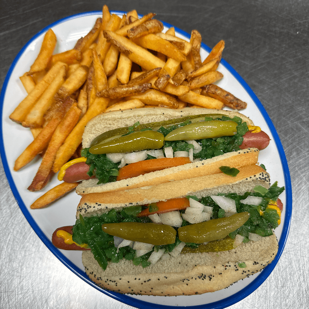 Chicago Style 2 Hot Dogs