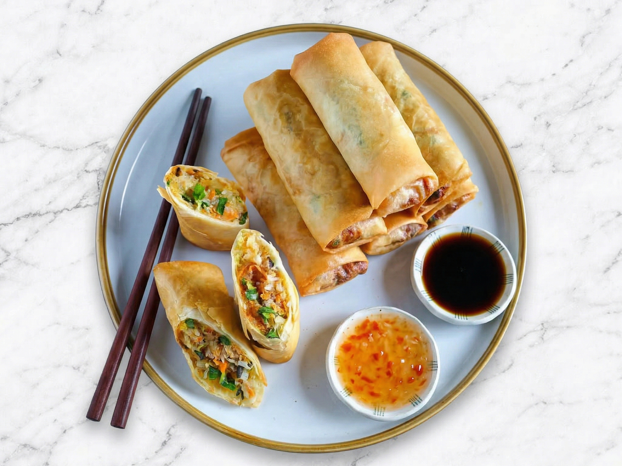 Vegetable Spring Roll 4 Pcs