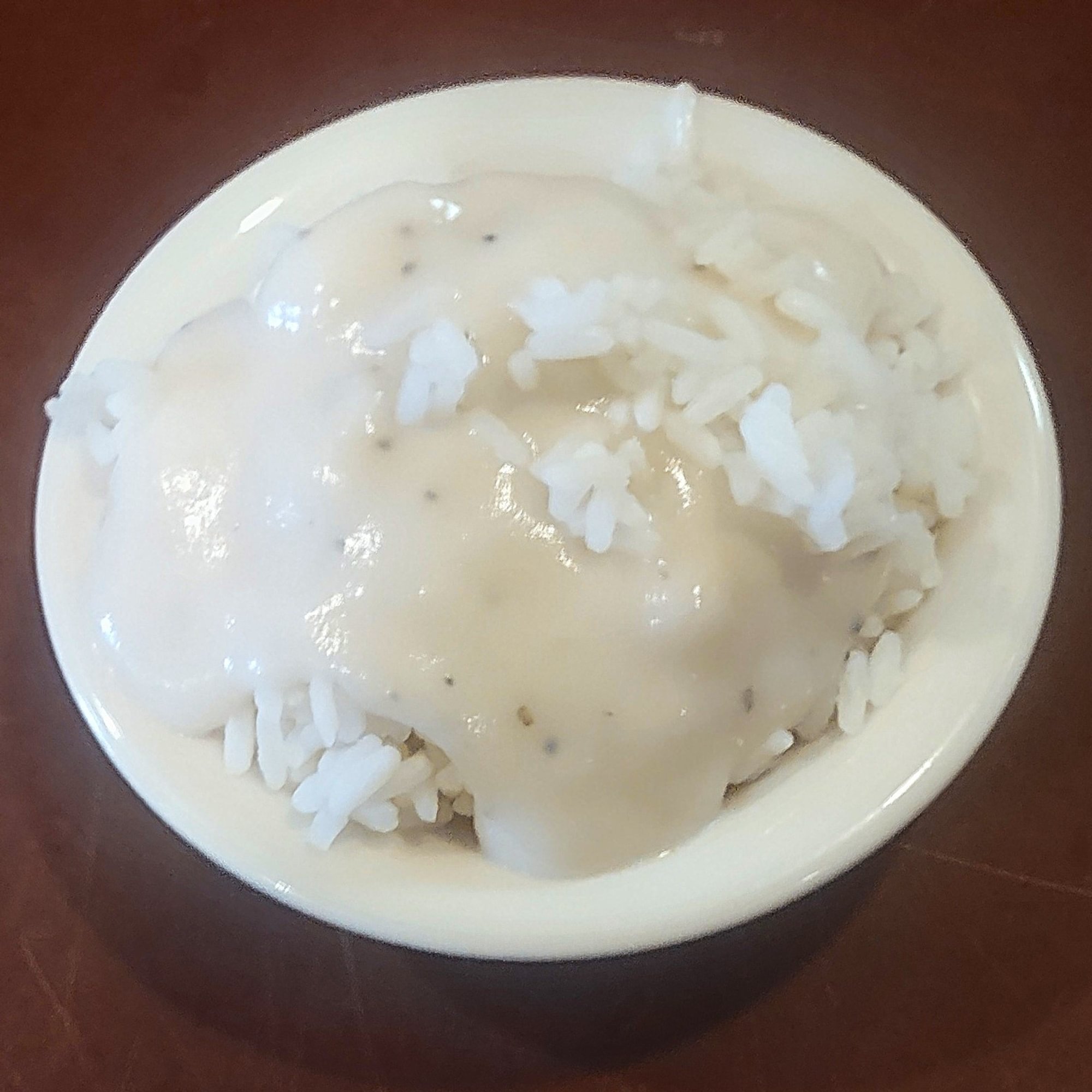Rice & White Gravy