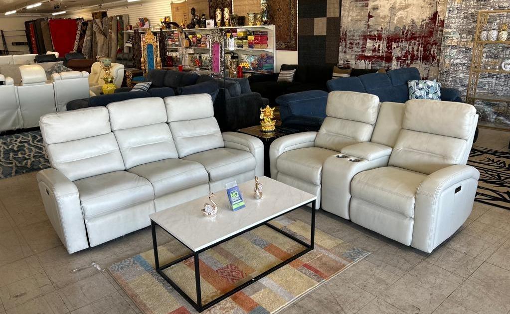 Sierra Madre Leather Sofa & Loveseat