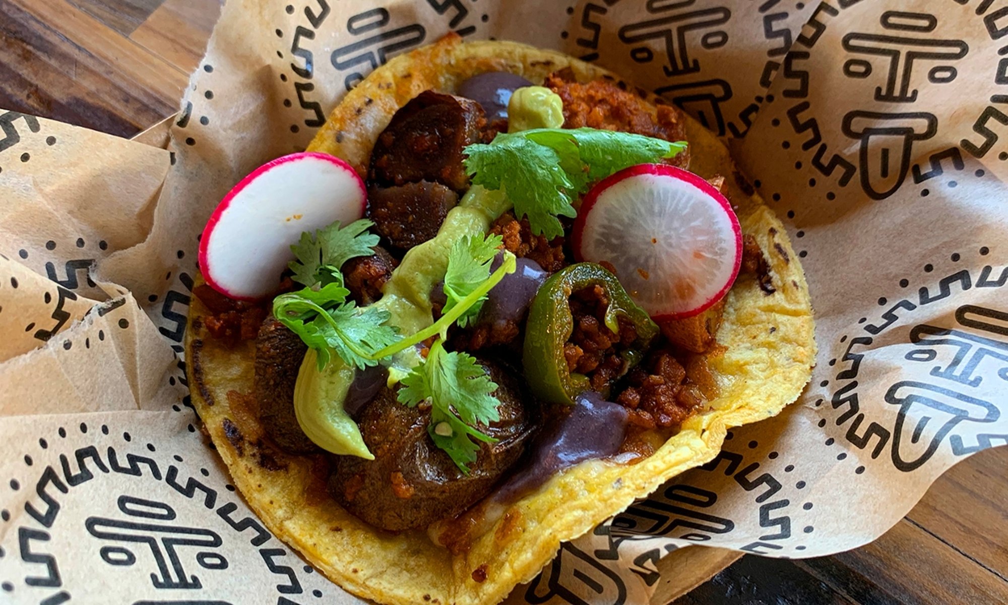 Chorizo (vegan) & Potato Taco