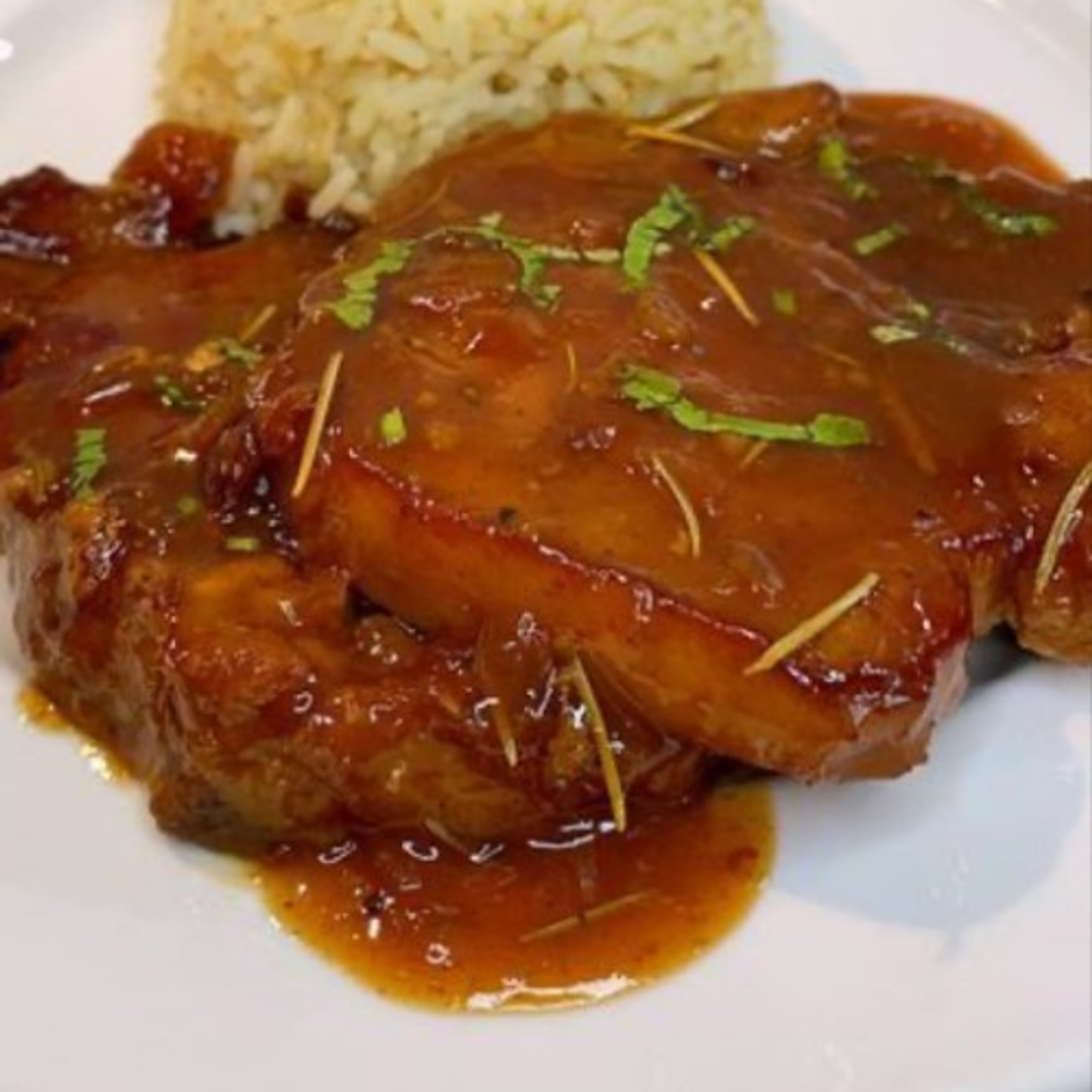 Green or Red Pork Chop