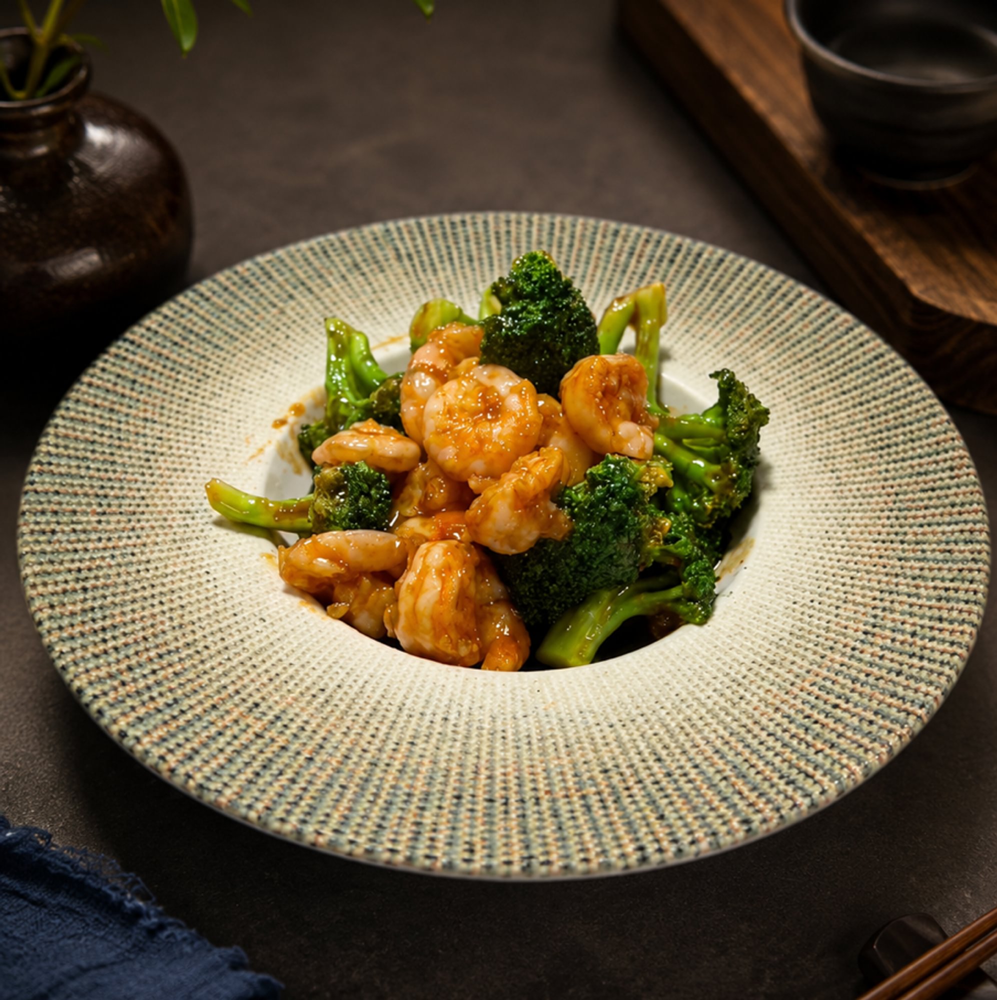 Shrimp with Broccoli / 芥蓝虾