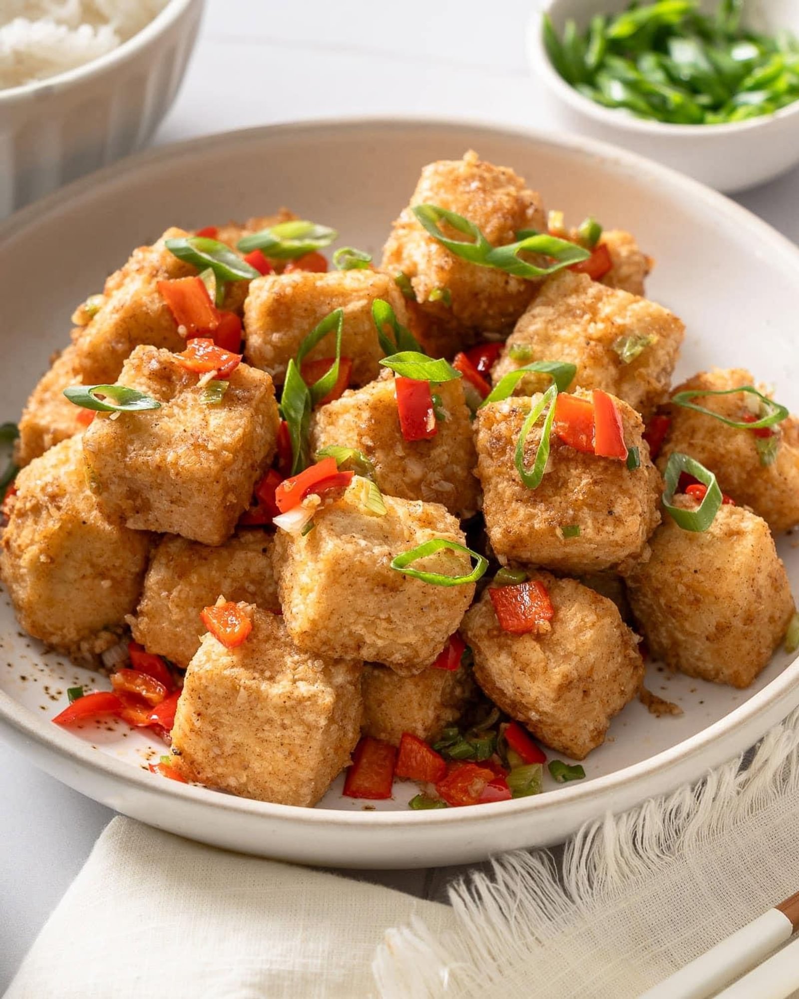 Salt and Pepper Tofu 椒盐豆付