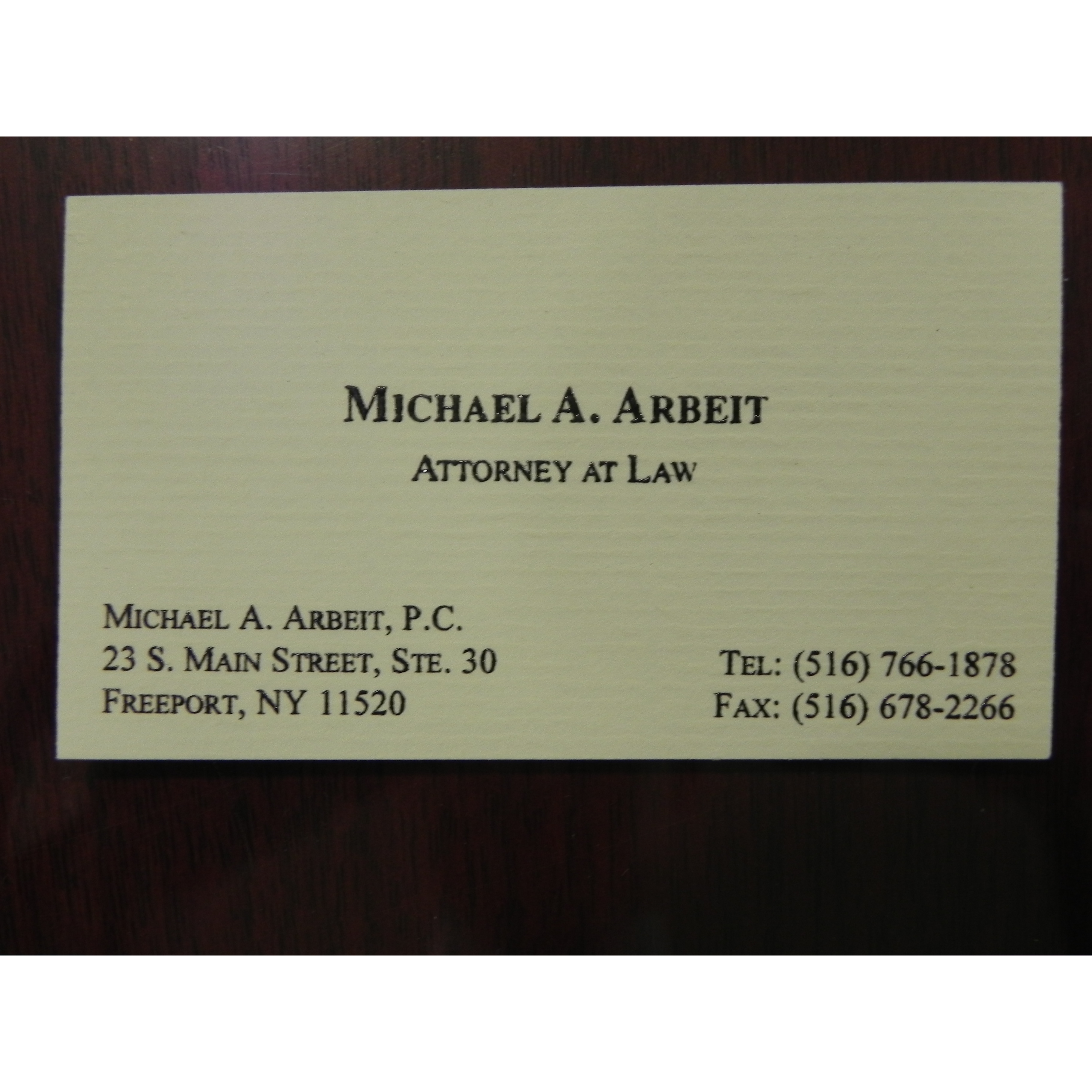 Michael A. Arbeit, P.C