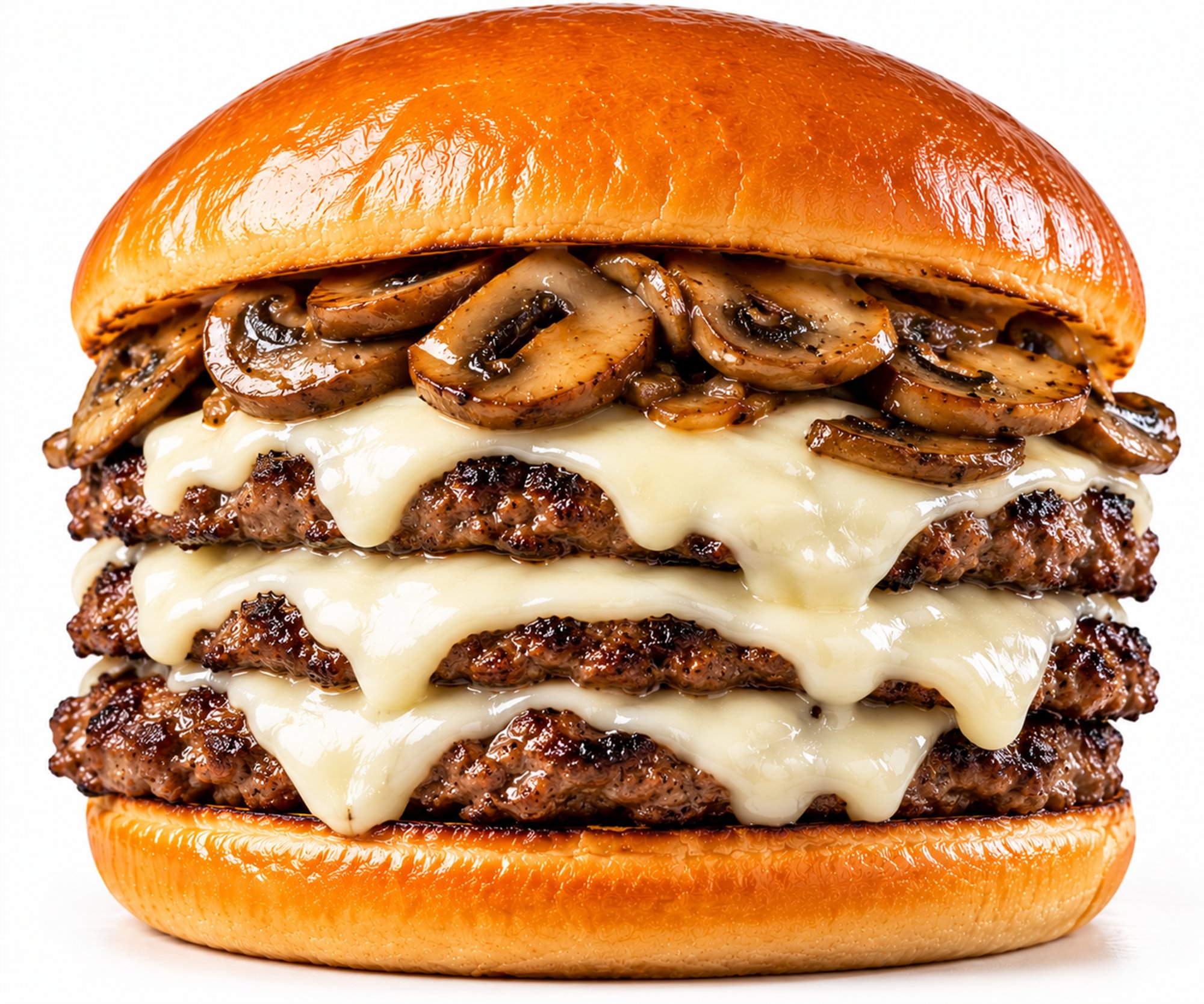 White Cheese & Mushrooms (single)