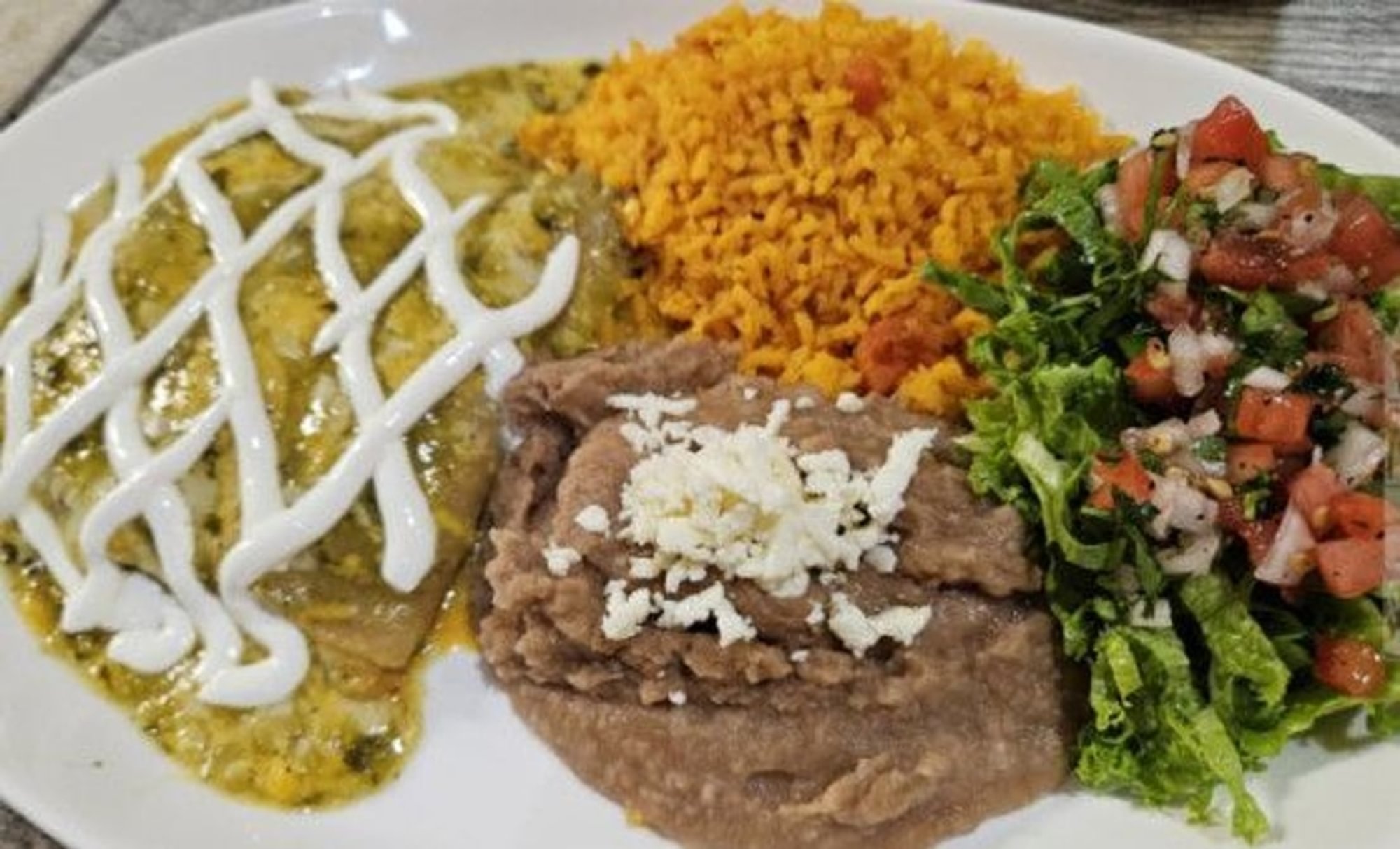 Enchiladas with Green Salsa