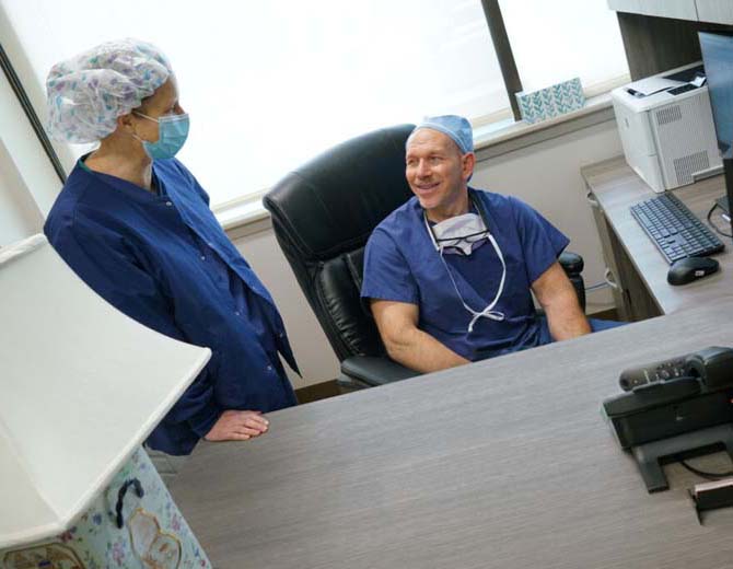 Physicians talking at Azura Surgery Center Cherry Hill
