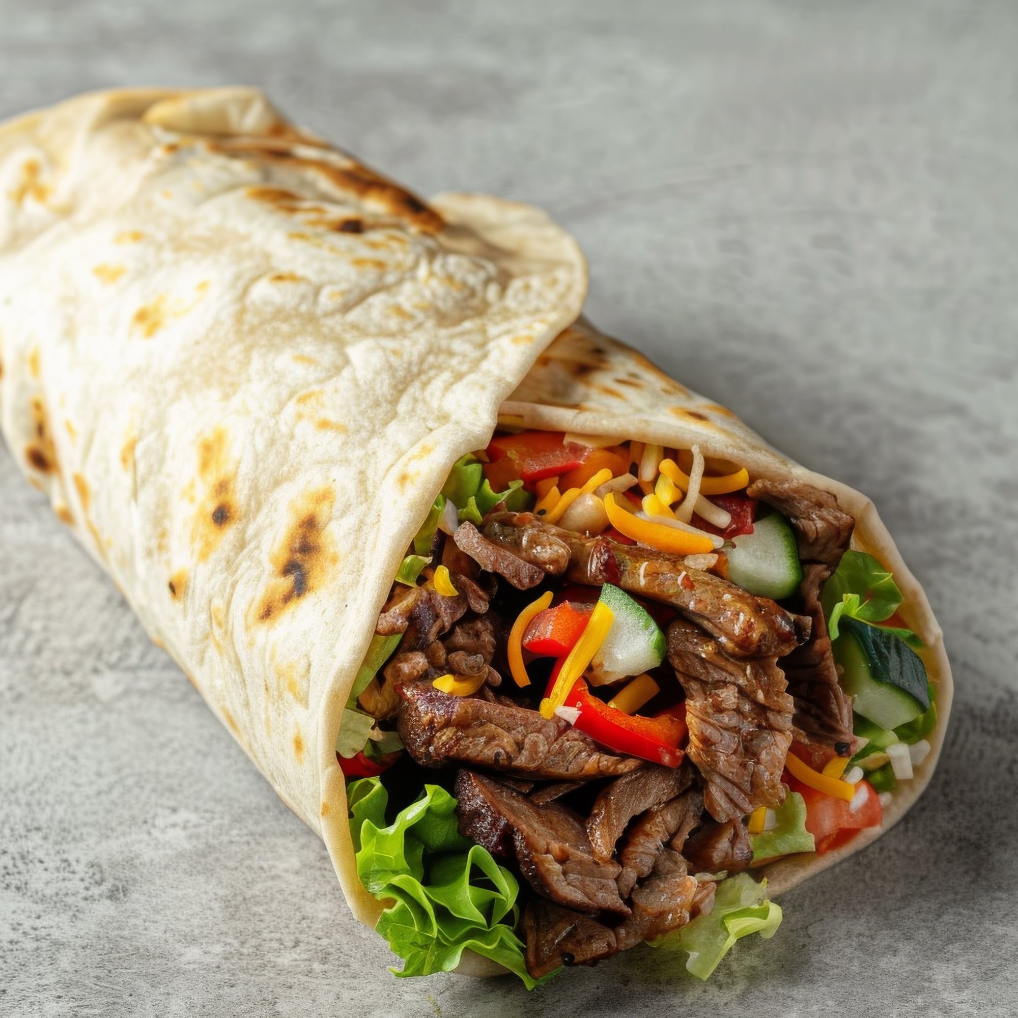 Steak Healthy Wrap