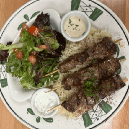 Beef Kabob Plate