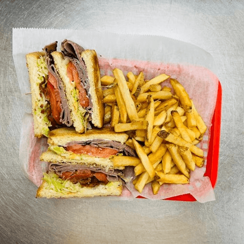 Roast Beef Club Sandwich