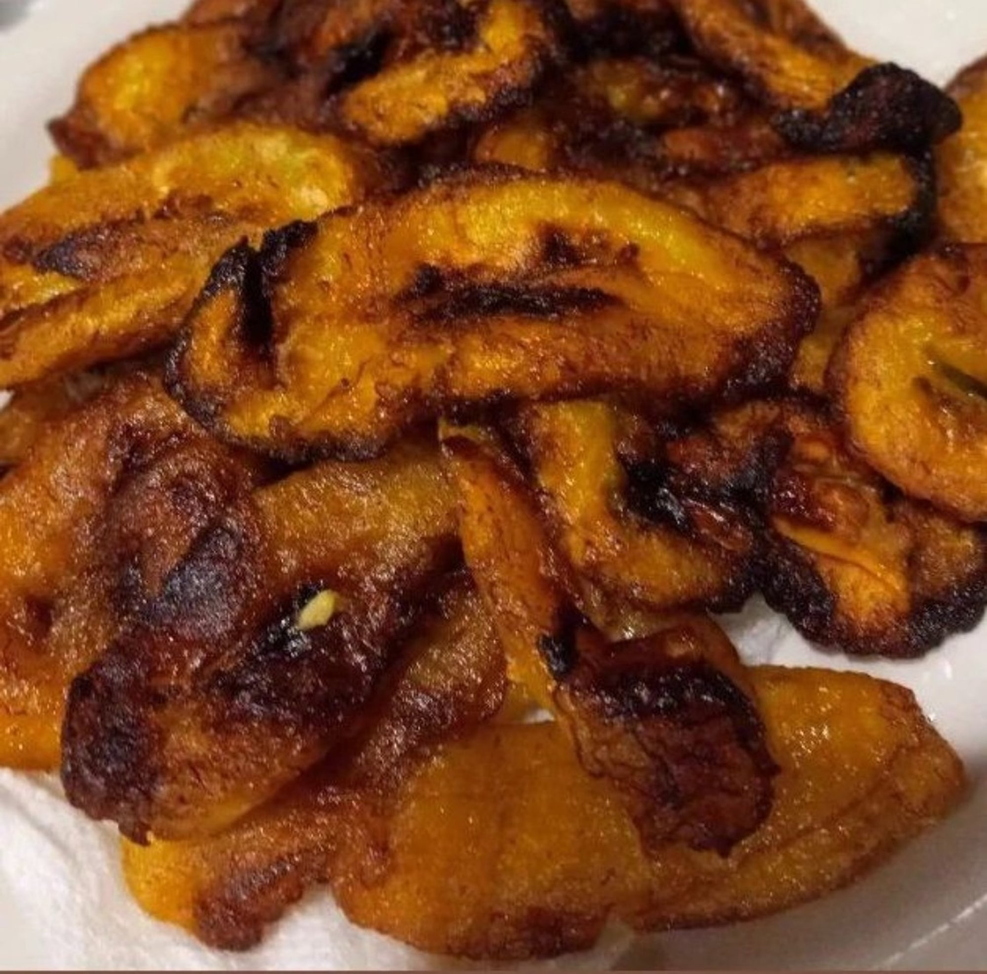 Plantains cooked
