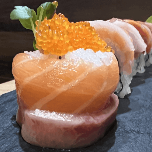Double Rainbow Roll