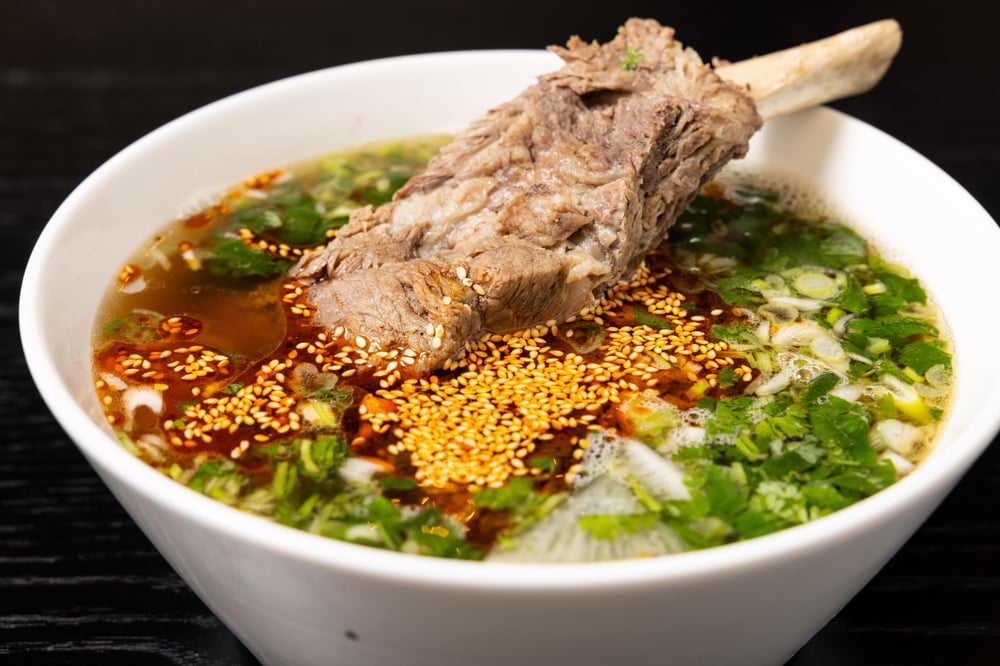 Signature Braised Beef Rib Noodle Soup 西域牛肋排面