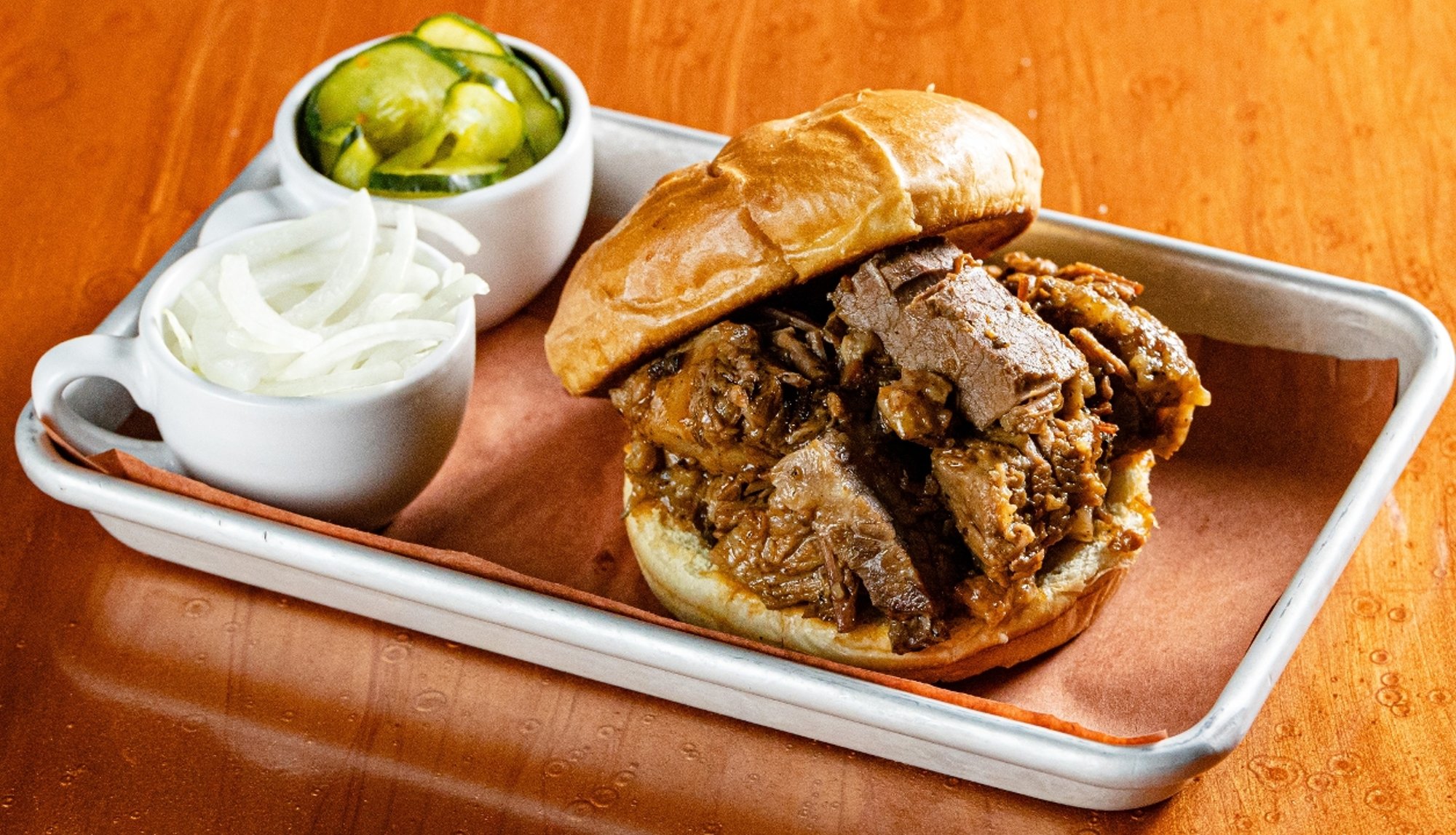 BBQ Chopped Prime Brisket Sandwich