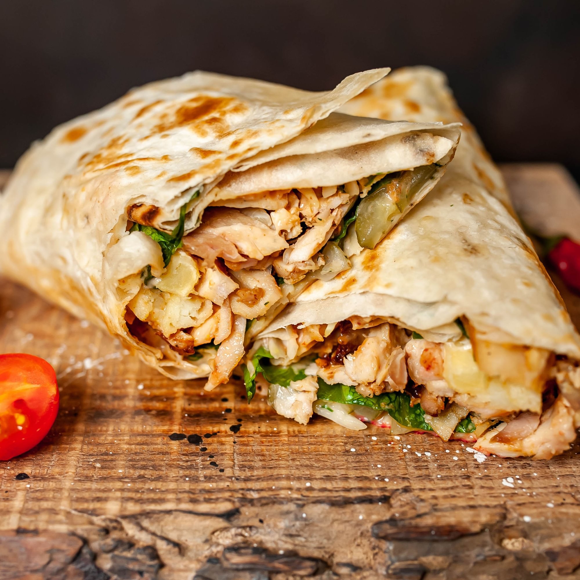 Peanut Chicken Spicy Wrap