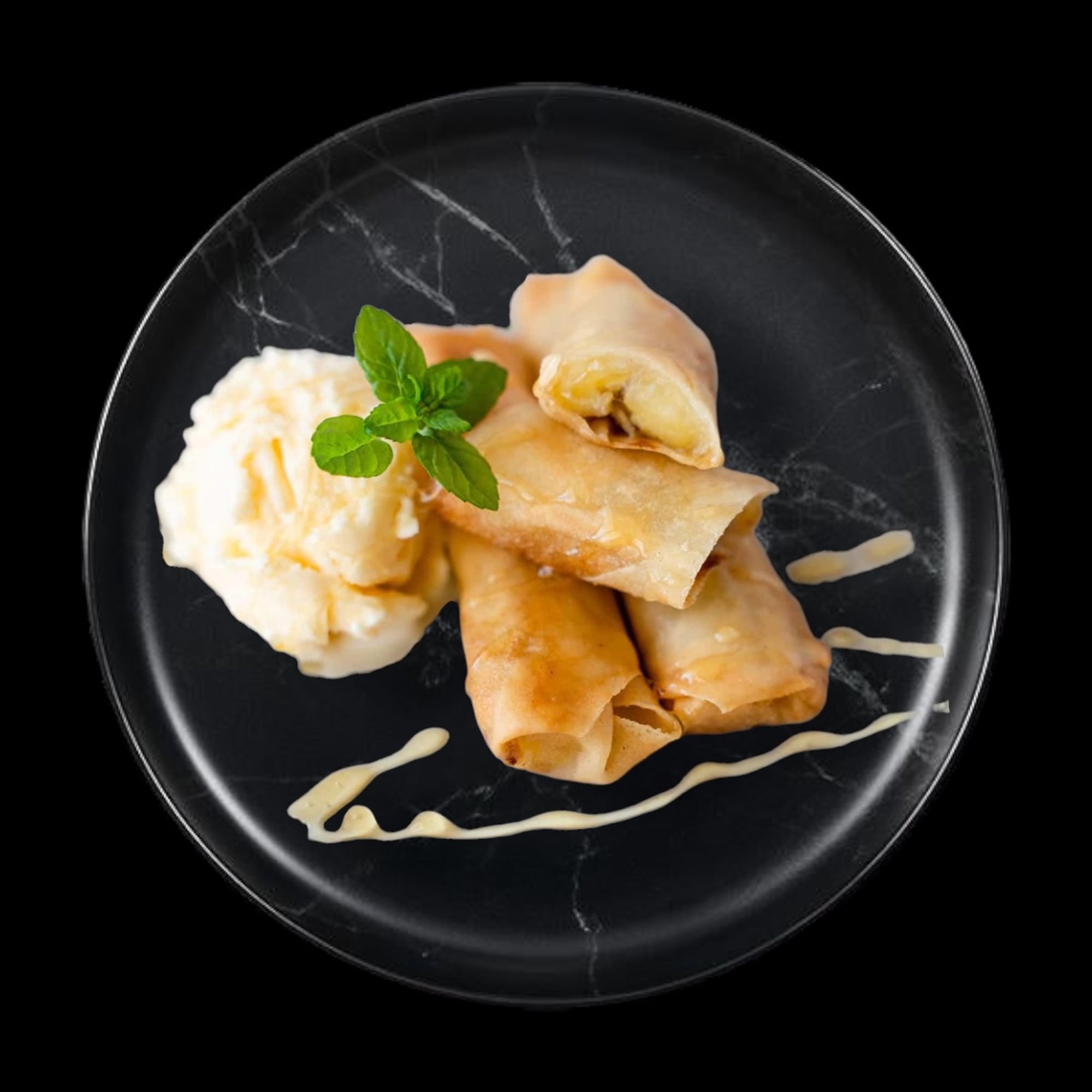 Fried Banana with Ice Cream