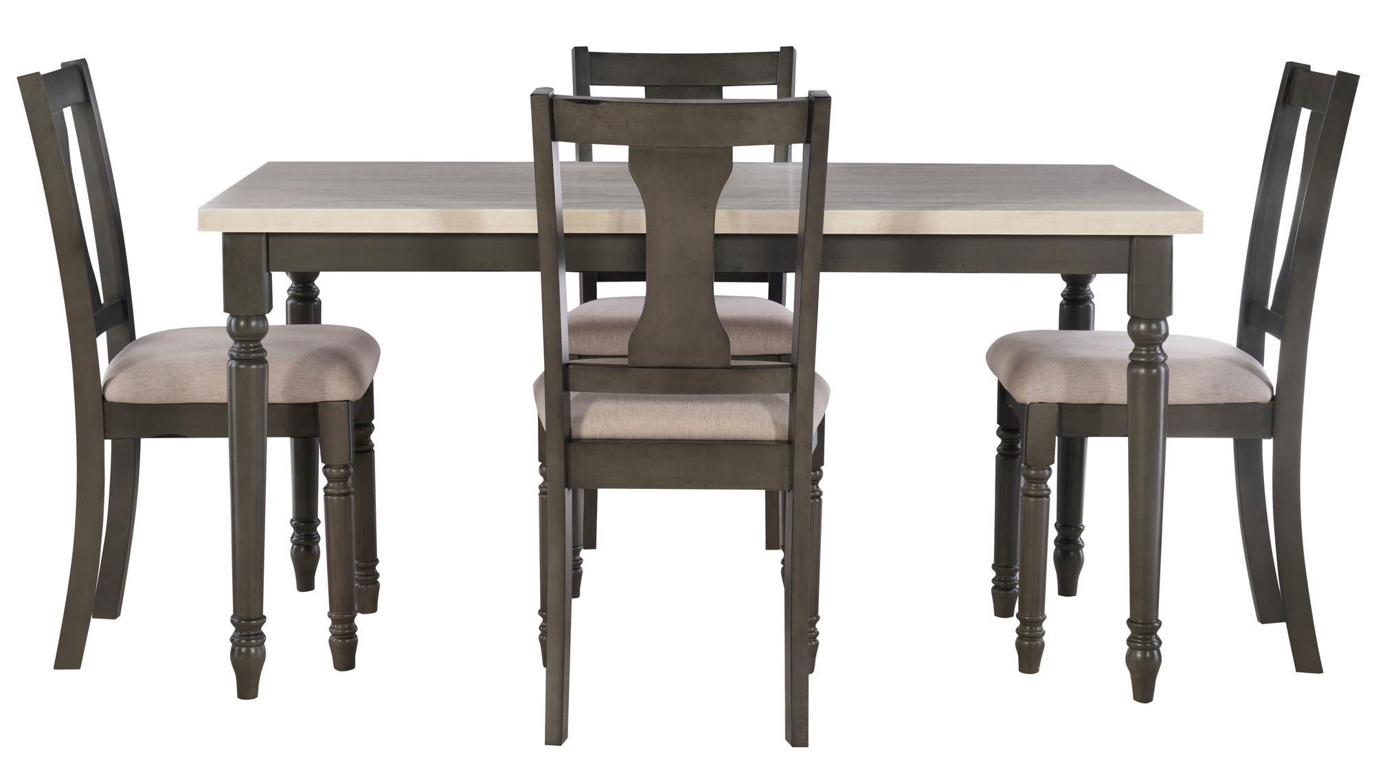 5 - Piece Willow Dining Set - Gray